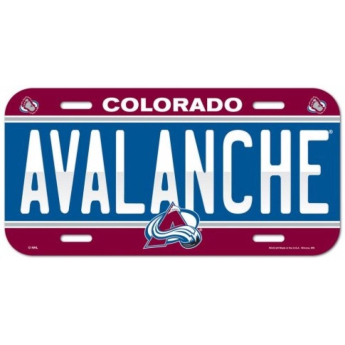 Colorado Avalanche cedule na zeď License Plate Banner