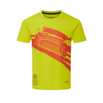Aston Martin dětské tričko AMR Graphic yellow 2026
