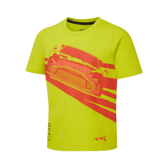 Aston Martin dětské tričko AMR Graphic yellow 2026