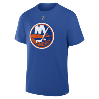 New York Islanders pánské tričko Matthew Schaefer #48 Fanatics Authentic Stack Name & Number T-Shirt - Royal