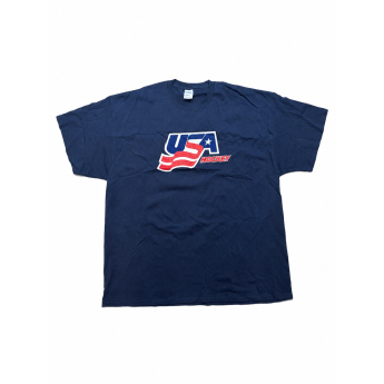 Hokejové reprezentace pánské tričko USA Primary Logo Navy