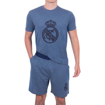 Real Madrid pánské pyžamo Short Blue Marl