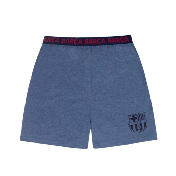 FC Barcelona pánské pyžamo Short Blue Marl