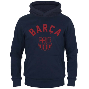 FC Barcelona dětská mikina s kapucí Hoody blue