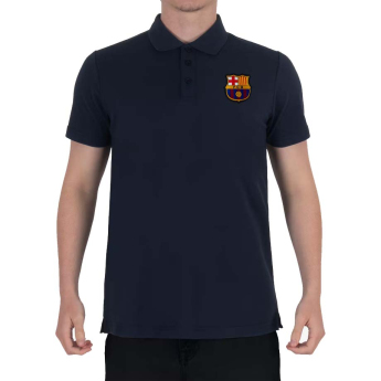 FC Barcelona pánské polo tričko Crest navy