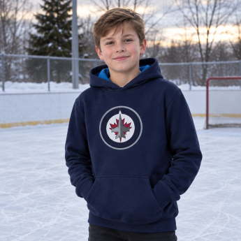 Winnipeg Jets dětská mikina s kapucí Prime Po Flc Hood -Home