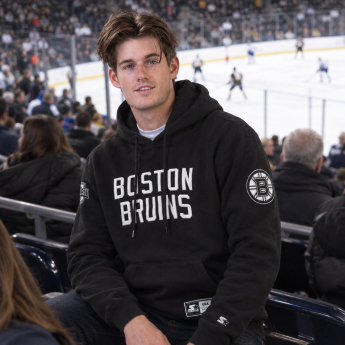 Boston Bruins pánská mikina s kapucí Hat-Trick Hoodie