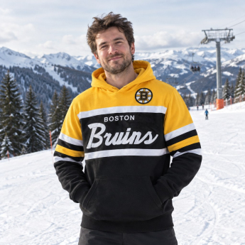 Boston Bruins pánská mikina s kapucí Head Coach Hoodie black