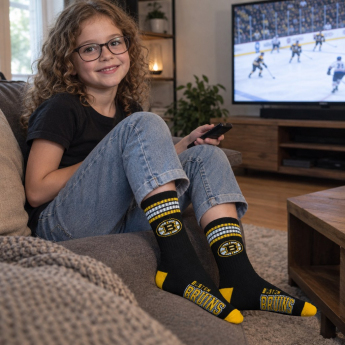 Boston Bruins dětské ponožky 4 Stripes Crew