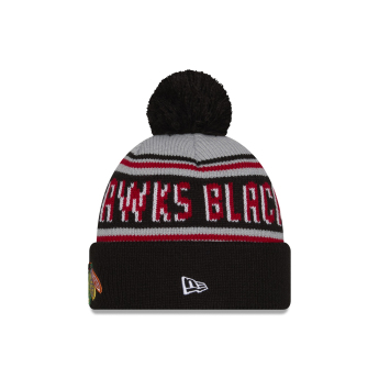 Chicago Blackhawks zimní čepice NHL Pom Wordmark