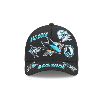 San Jose Sharks čepice baseballová kšiltovka NHL 9FORTY M-Crown A-Frame Trucker All Over