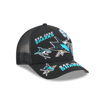 San Jose Sharks čepice baseballová kšiltovka NHL 9FORTY M-Crown A-Frame Trucker All Over