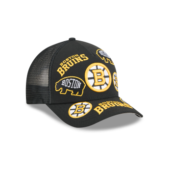 Boston Bruins čepice baseballová kšiltovka NHL 9FORTY M-Crown A-Frame Trucker All Over black