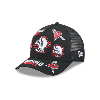 Buffalo Sabres čepice baseballová kšiltovka NHL 9FORTY M-Crown A-Frame Trucker All Over black