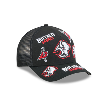Buffalo Sabres čepice baseballová kšiltovka NHL 9FORTY M-Crown A-Frame Trucker All Over black