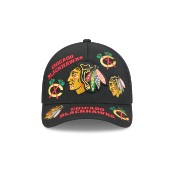 Chicago Blackhawks čepice baseballová kšiltovka NHL 9FORTY M-Crown A-Frame Trucker All Over