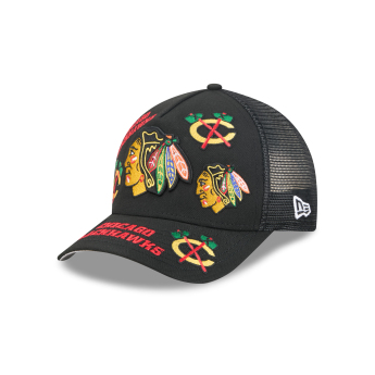 Chicago Blackhawks čepice baseballová kšiltovka NHL 9FORTY M-Crown A-Frame Trucker All Over