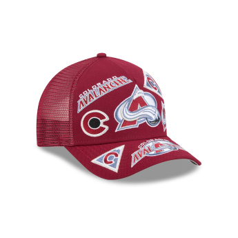 Colorado Avalanche čepice baseballová kšiltovka NHL 9FORTY M-Crown A-Frame Trucker All Over burgundy
