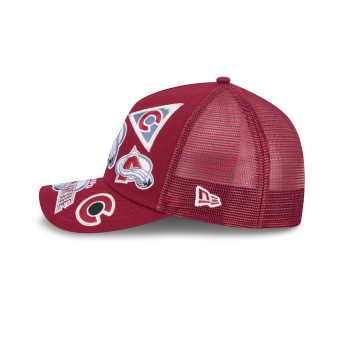 Colorado Avalanche čepice baseballová kšiltovka NHL 9FORTY M-Crown A-Frame Trucker All Over burgundy