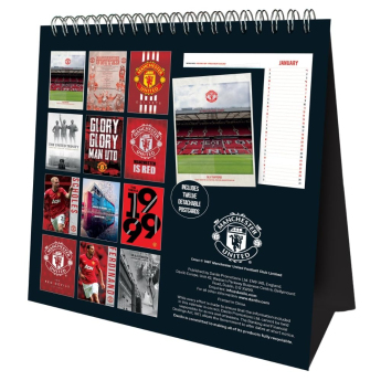 Manchester United kalendář Desktop Calendar 2027