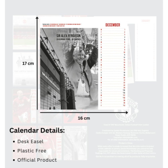 Manchester United kalendář Desktop Calendar 2027