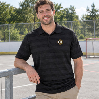 Boston Bruins pánské polo tričko Antigua Compass Black