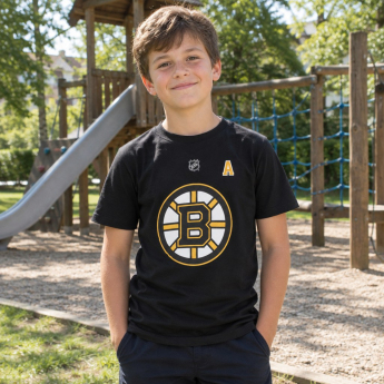 Boston Bruins dětské tričko David Pastrňák Flat Alt.Captains N&N B