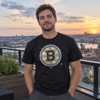 Boston Bruins pánské tričko Majestic Ice Pond Slice black