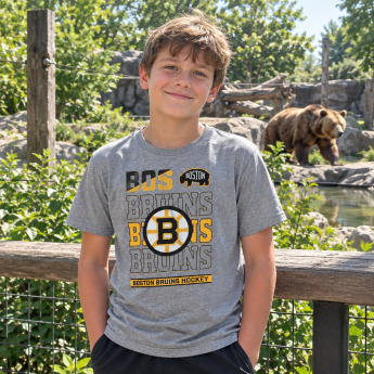 Boston Bruins dětské tričko Timeless Ss grey