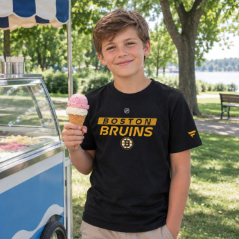 Boston Bruins dětské tričko Pro Wordmark black
