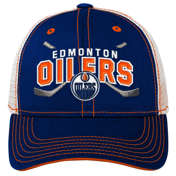 Edmonton Oilers dětská čepice baseballová kšiltovka Lockup Meshback Adjustable