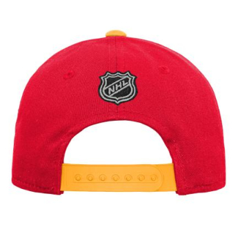 Calgary Flames dětská čepice baseballová kšiltovka Precurved Snap