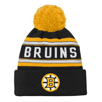 Boston Bruins dětská zimní čepice Jacquard Cuffed Knit With Pom