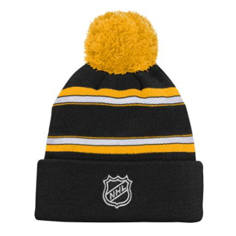 Boston Bruins dětská zimní čepice Jacquard Cuffed Knit With Pom