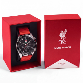 FC Liverpool hodinky Mens Silicone Strap Chronograph Watch