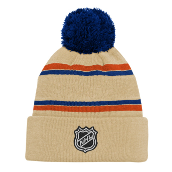 Edmonton Oilers dětská zimní čepice NHL 3Rd Jersey Jacquard Cuff Pom