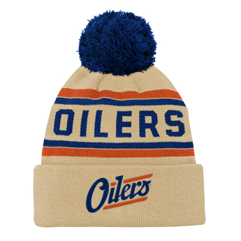 Edmonton Oilers dětská zimní čepice NHL 3Rd Jersey Jacquard Cuff Pom