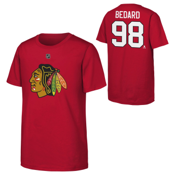 Chicago Blackhawks dětské tričko NHL Flat Name & Number Short Sleeve Cotton