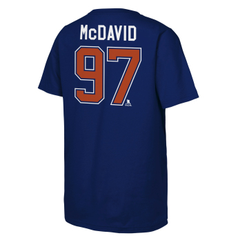 Edmonton Oilers dětské tričko NHL Flat Captains Name & Number Short Sleeve Cotton