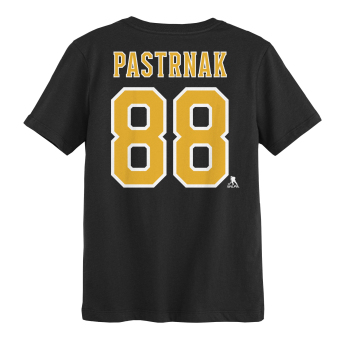 Boston Bruins dětské tričko NHL Flat Name & Number Short Sleeve Cotton