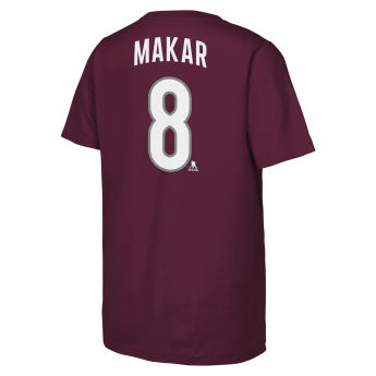 Colorado Avalanche dětské tričko NHL Flat Name & Number Short Sleeve Cotton