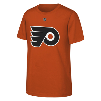Philadelphia Flyers dětské tričko Travis Konecny #11 NHL Flat Name & Number Short Sleeve Cotton