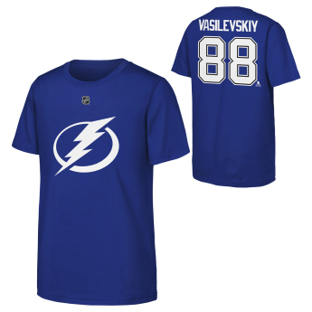 Tampa Bay Lightning dětské tričko NHL Flat Name & Number Short Sleeve