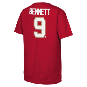 Florida Panthers dětské tričko Sam Bennett #9 NHL Flat Name & Number Short Sleeve Cotton