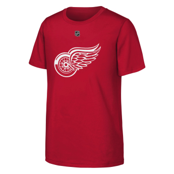 Detroit Red Wings dětské tričko Moritz Seider #53 NHL Flat Name & Number Short Sleeve Cotton