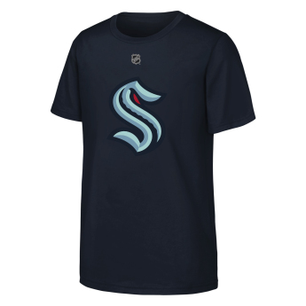 Seattle Kraken dětské tričko Matty Beniers #10 NHL Flat Name & Number Short Sleeve Cotton