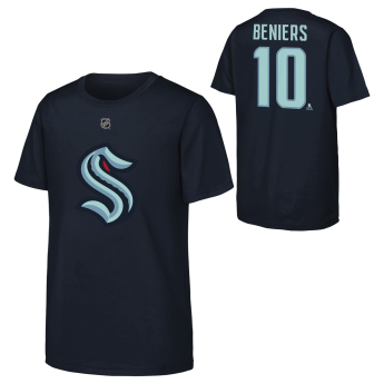 Seattle Kraken dětské tričko NHL Flat Name & Number Short Sleeve Cotton