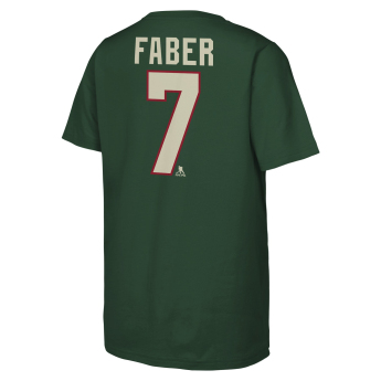 Minnesota Wild dětské tričko NHL Flat Name & Number Short Sleeve Cotton