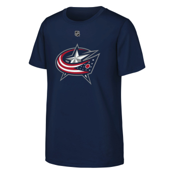 Columbus Blue Jackets dětské tričko Adam Fantilli #19 NHL Flat Name & Number Short Sleeve Cotton