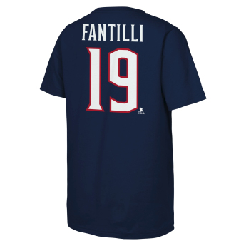Columbus Blue Jackets dětské tričko NHL Flat Name & Number Short Sleeve Cotton